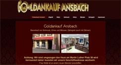Desktop Screenshot of goldankauf-ansbach.de